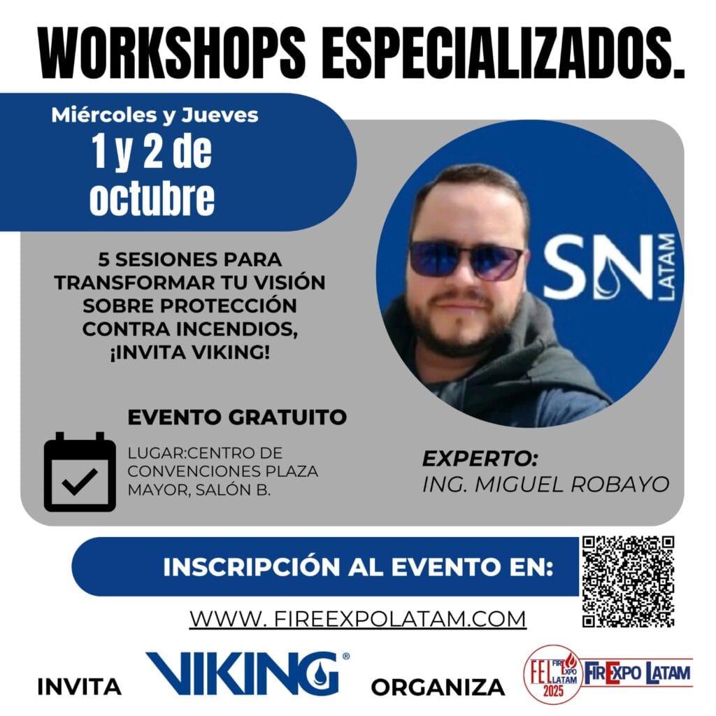 workshop especializado - Viking Fire Expo Latam